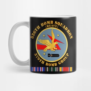 526th Bomb Squadron - 379th BG - WWII w SVC Mug